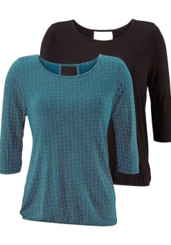 LASCANA Multi Pack Tops-2 Pk 3/4 Sleeve Tops