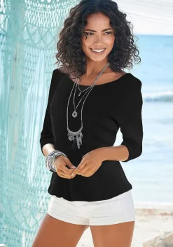 LASCANA Multi Pack Tops-2 Pk 3/4 Sleeve Tops