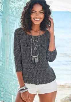LASCANA Multi Pack Tops-2 Pk 3/4 Sleeve Tops