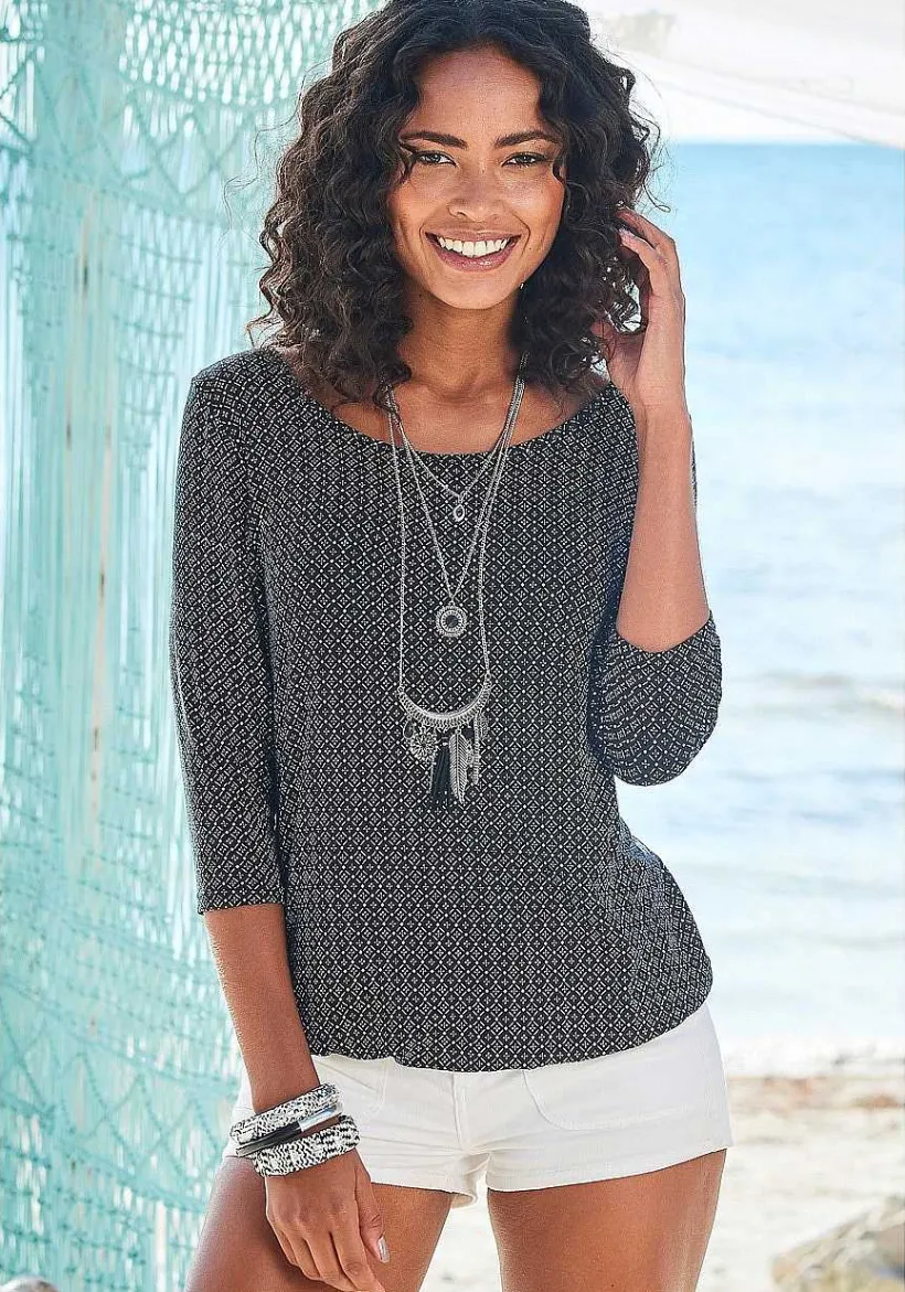 LASCANA Multi Pack Tops-2 Pk 3/4 Sleeve Tops
