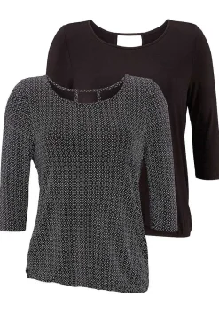 LASCANA Multi Pack Tops-2 Pk 3/4 Sleeve Tops