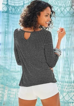 LASCANA Multi Pack Tops-2 Pk 3/4 Sleeve Tops