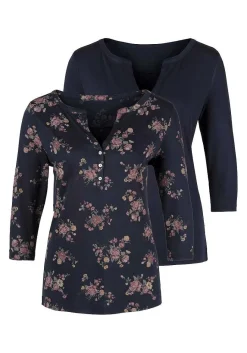 LASCANA Multi Pack Tops-2 Pk 3/4 Sleeve Tops