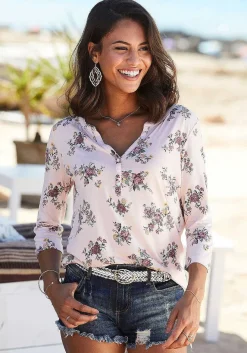 LASCANA Multi Pack Tops-2 Pk 3/4 Sleeve Tops