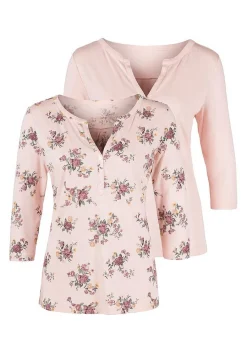 LASCANA Multi Pack Tops-2 Pk 3/4 Sleeve Tops