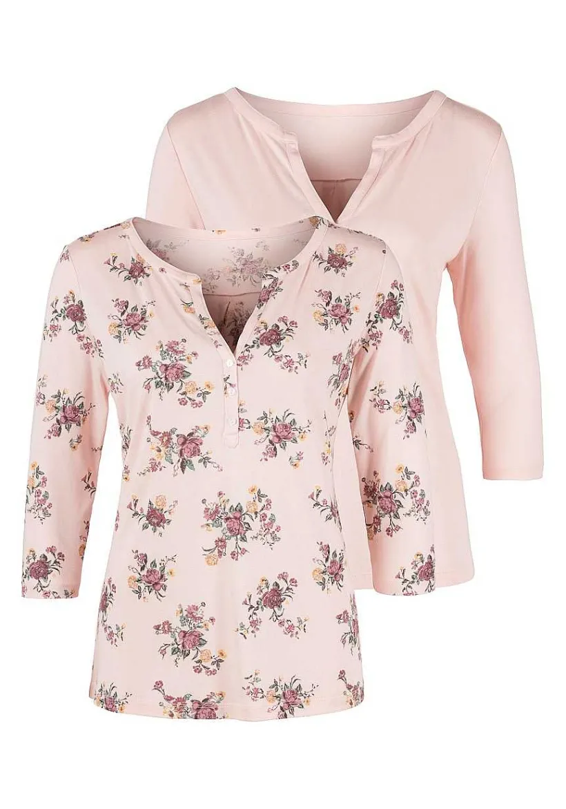 LASCANA Multi Pack Tops-2 Pk 3/4 Sleeve Tops