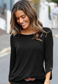 LASCANA Multi Pack Tops-2 Pk 3/4 Sleeve Tops