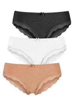 LASCANA Panty Packs-3 Pk Bikini Briefs
