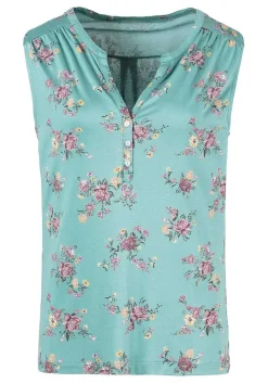 LASCANA Multi Pack Tops-2 Pk Button Detail Tank Tops