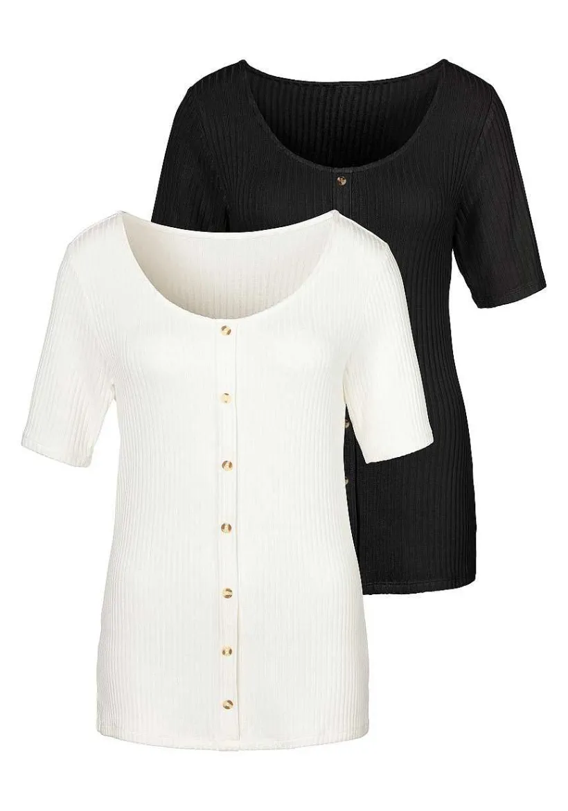LASCANA Multi Pack Tops-2 Pk Button Up Tops