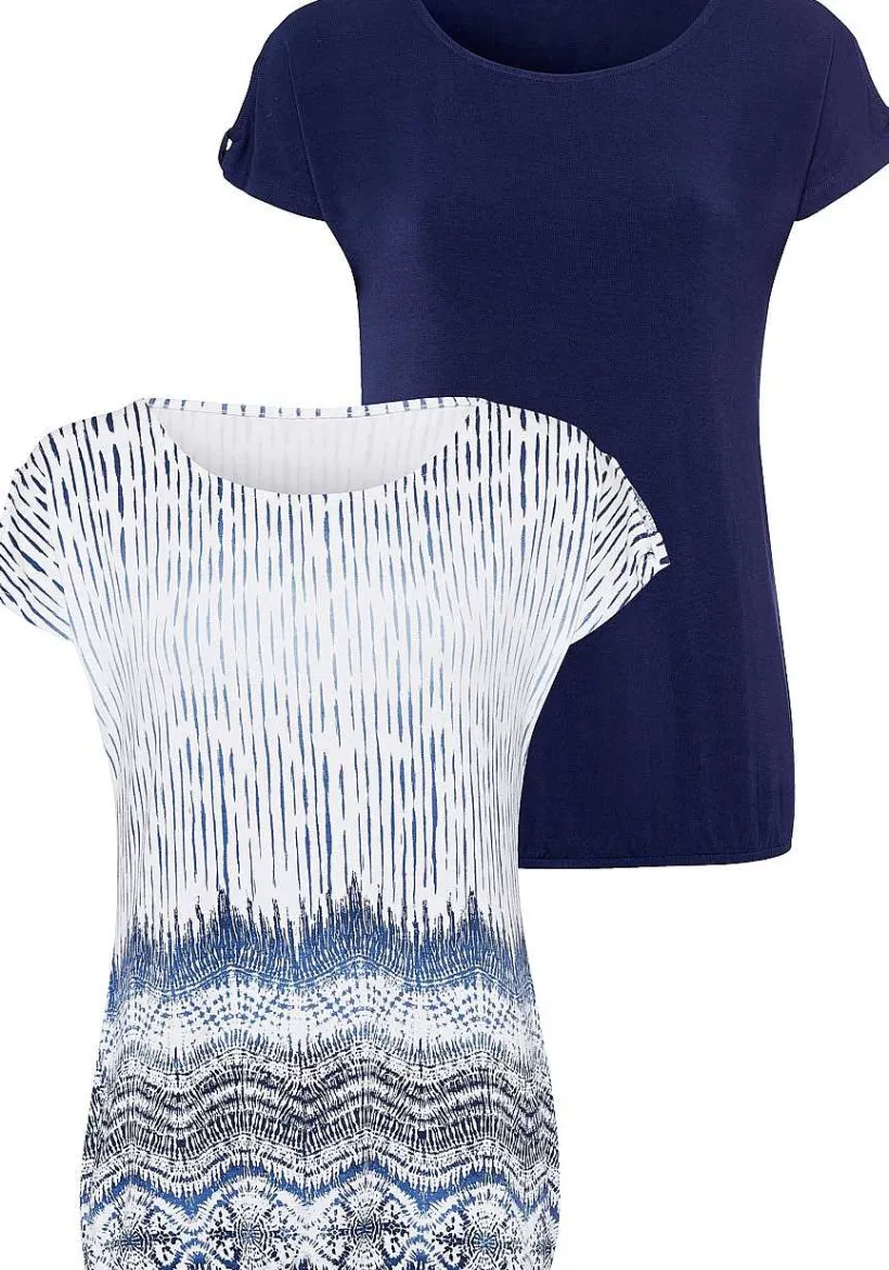 LASCANA Multi Pack Tops-2 Pk Cold Shoulder Tops