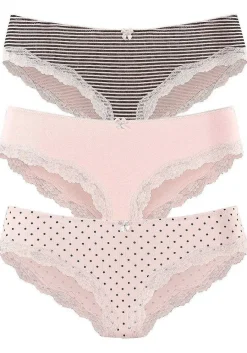 LASCANA Panty Packs-3 Pk Comfy Bikini Briefs