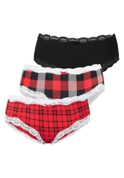 LASCANA Panty Packs-3 Pk Holiday Print Hipsters