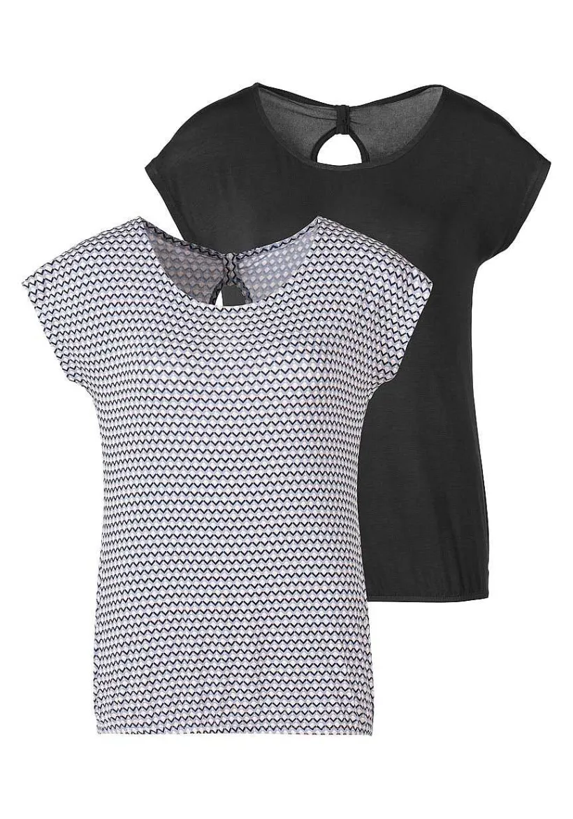 LASCANA Multi Pack Tops-2 Pk Keyhole Back Tops
