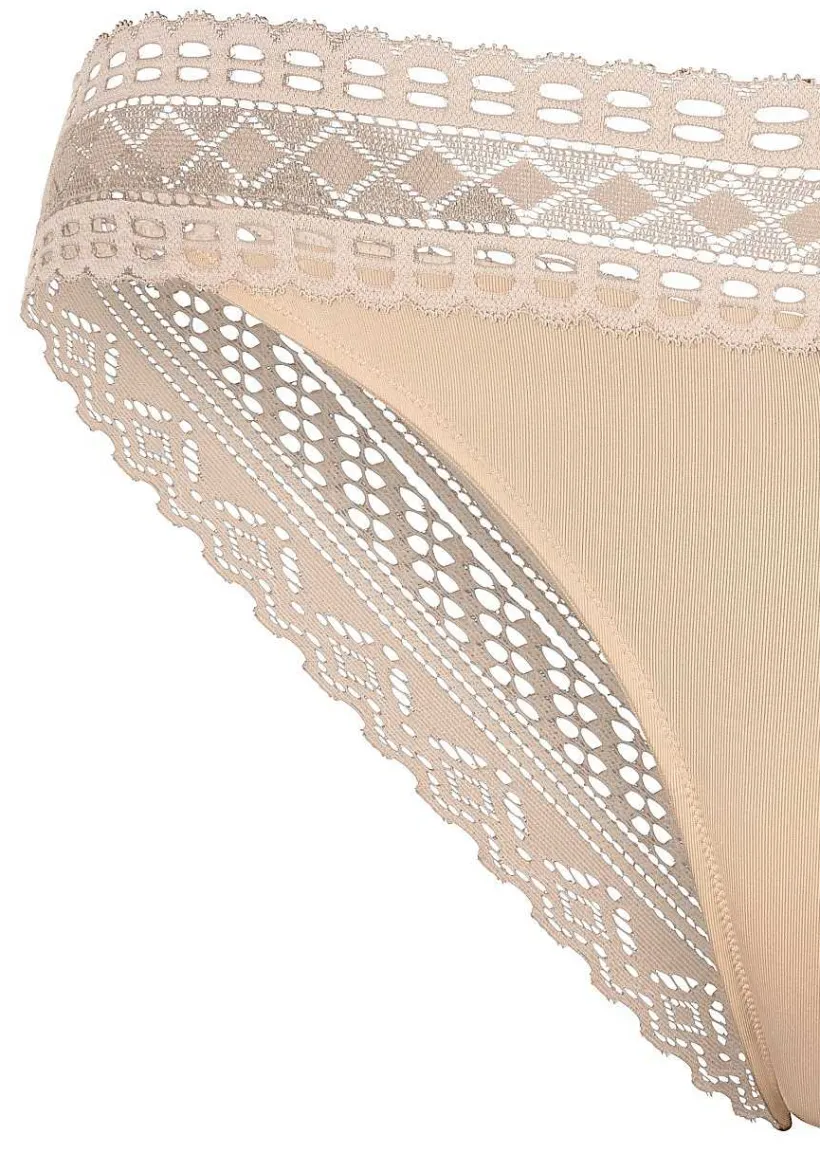 LASCANA Panty Packs-2 Pk Lace Cheeky Panties