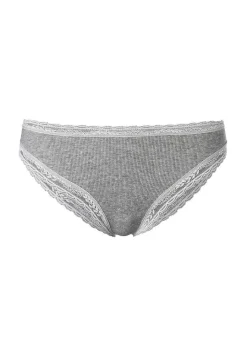 LASCANA Panty Packs-2 Pk Lace Trim Cheeky Panties