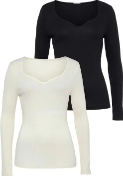 LASCANA Multi Pack Tops-2 Pk Long Sleeve Tops