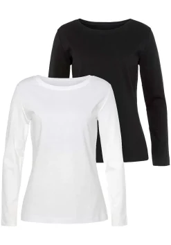 LASCANA Multi Pack Tops-2 Pk Long Sleeve Tops