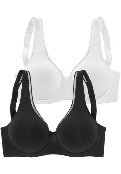 LASCANA T-Shirt Bras-2 Pk Minimizer Underwire T-Shirt Bras