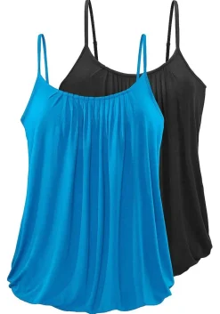 LASCANA Multi Pack Tops-2 Pk Pleated Neckline Tops
