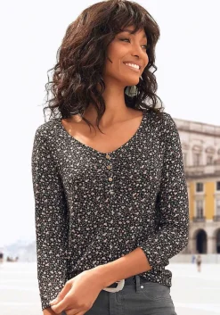 LASCANA Multi Pack Tops-2 Pk Printed 3/4 Sleeve Tops