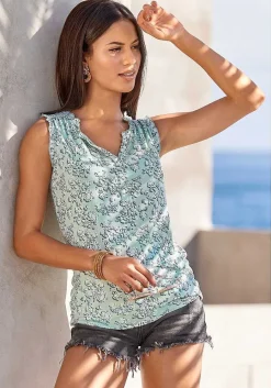 LASCANA Multi Pack Tops-2 Pk Ruffle Detail Tops
