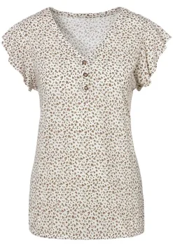 LASCANA Multi Pack Tops-2 Pk Ruffle Sleeve Tops