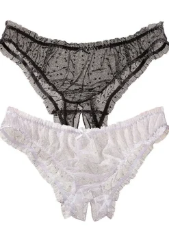 LASCANA Sexy Bottoms-2 Pk Sheer Open Panties