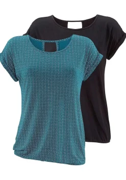 LASCANA Multi Pack Tops-2 Pk Short Sleeve Tops