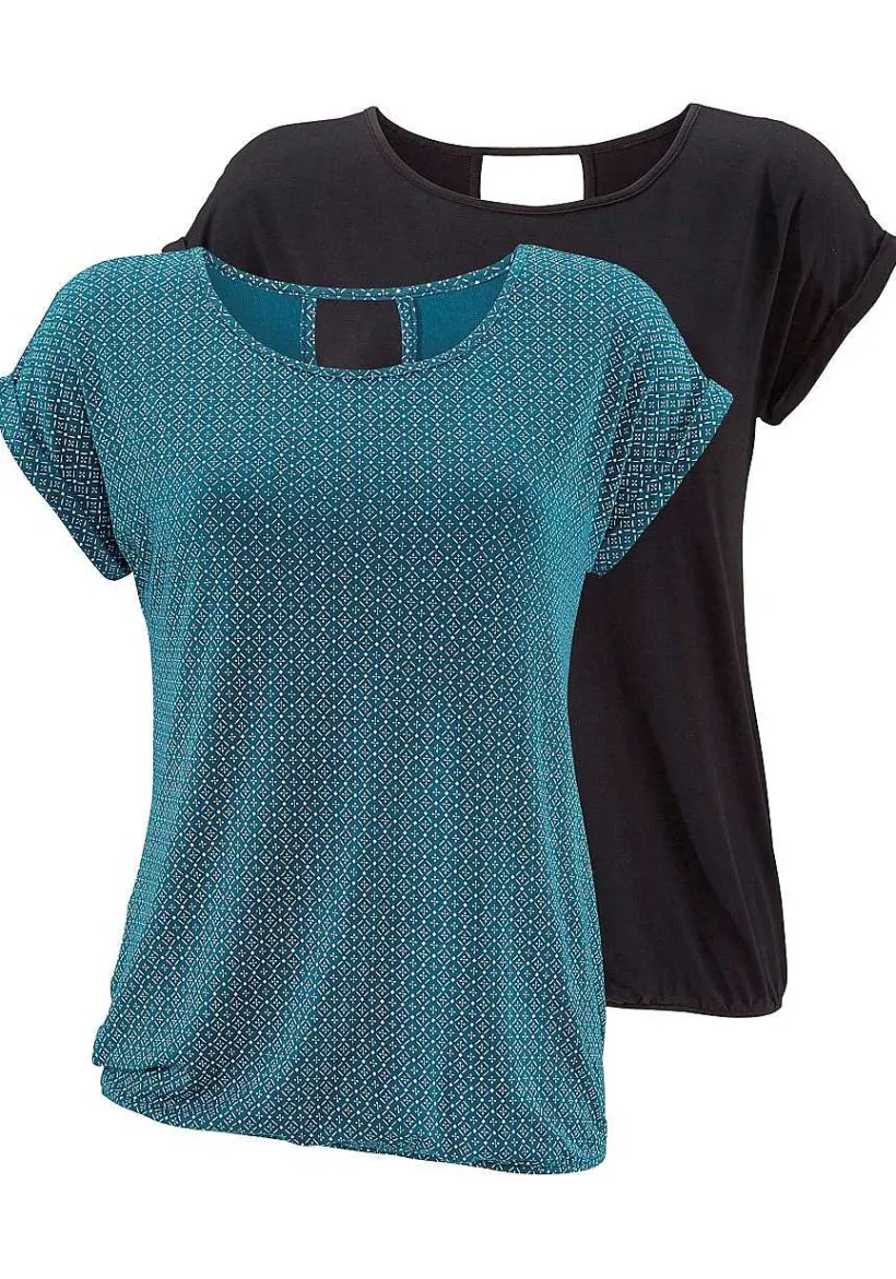 LASCANA Multi Pack Tops-2 Pk Short Sleeve Tops