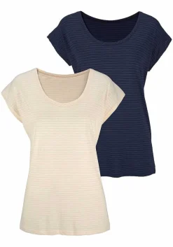 LASCANA Multi Pack Tops-2 Pk Short Sleeve Tops