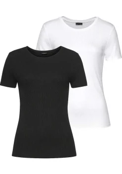 LASCANA Multi Pack Tops-2 Pk Short Sleeve Tops