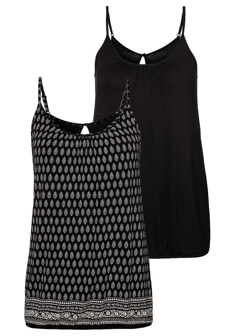 LASCANA Multi Pack Tops-2 Pk Spaghetti Strap Tops