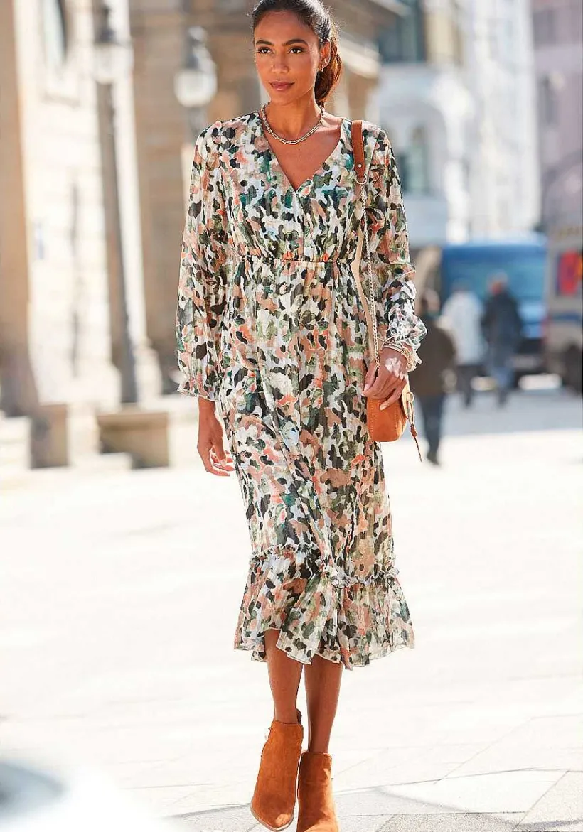 LASCANA Fall Dresses-Airy Patterned Dress