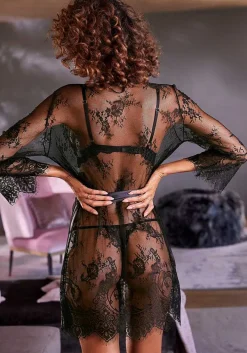 LASCANA Pajamas & Sets-Allover Lace Kimono