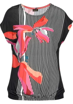 LASCANA Short Sleeve Tops-Allover Mix Print Top