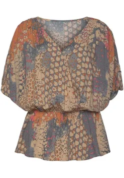 LASCANA Blouses-Allover Pattern Blouse