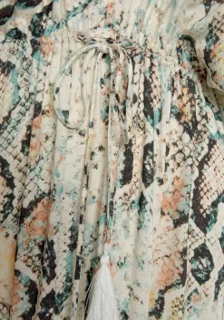 LASCANA Maxi Dresses-Animal Print Tiered Maxi Dress