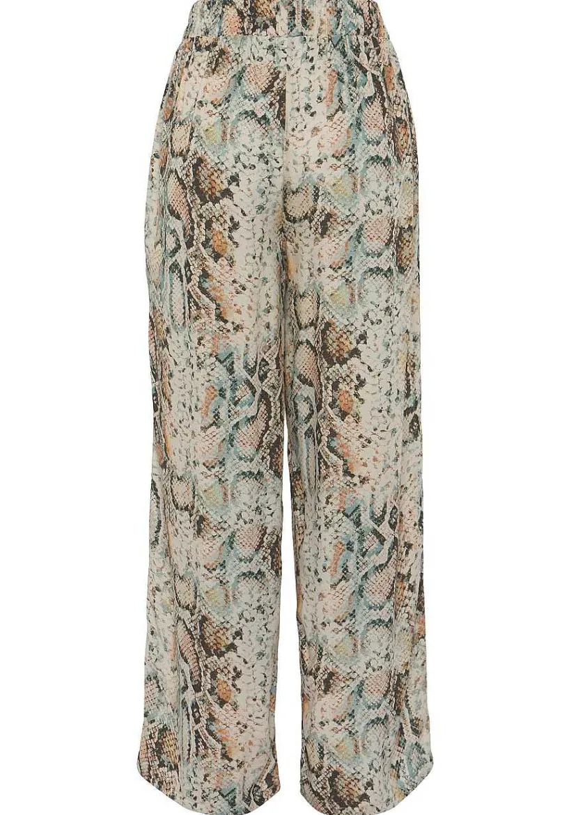 LASCANA Pants-Animal Print Wide Leg Pants