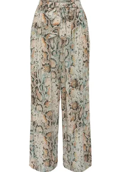 LASCANA Pants-Animal Print Wide Leg Pants