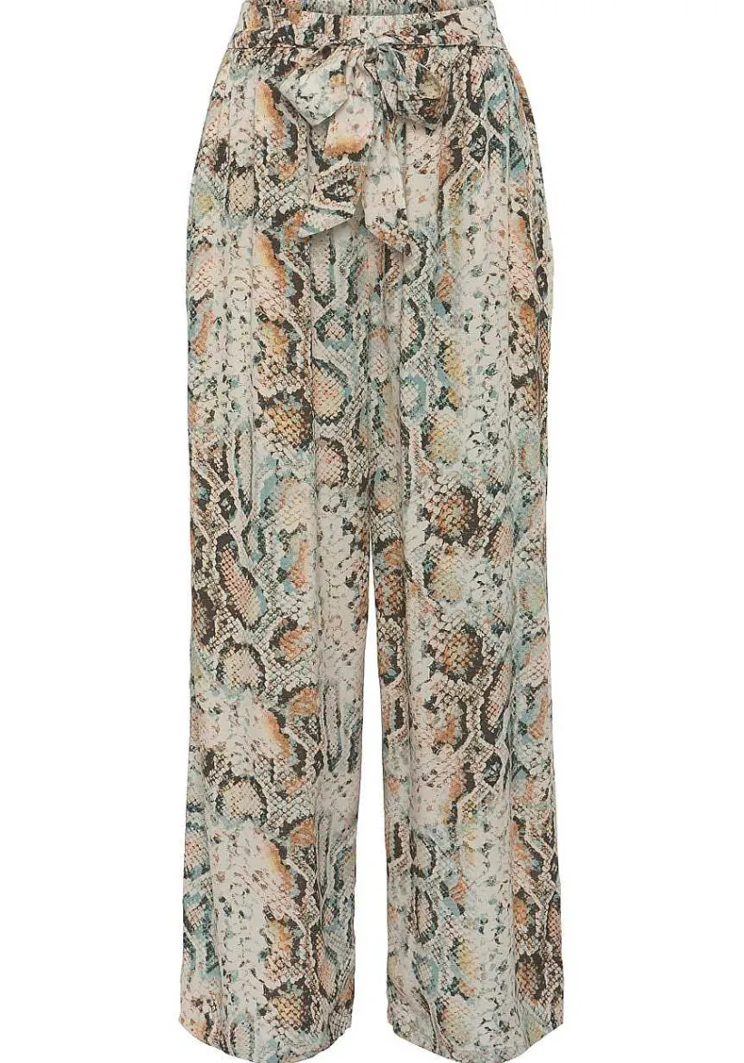 LASCANA Pants-Animal Print Wide Leg Pants