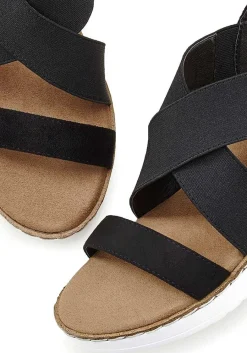 LASCANA Heels & Wedges-Ankle Strap Wedge Sandals