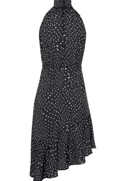 LASCANA Short Dresses-Asymmetrical Dot Print Dress