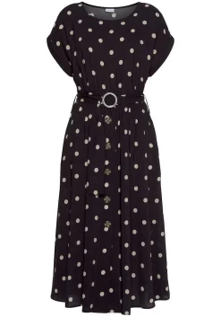 LASCANA Fall Dresses-Belted Polka Dot Dress