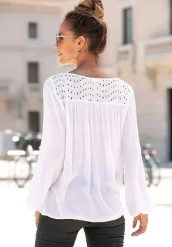 LASCANA Blouses-Boho Eyelet Blouse