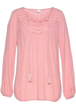 LASCANA Blouses-Boho Eyelet Blouse