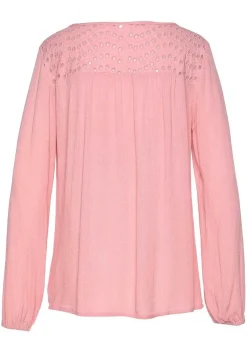 LASCANA Blouses-Boho Eyelet Blouse