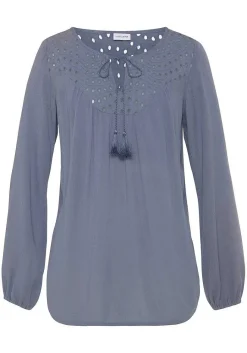 LASCANA Blouses-Boho Eyelet Blouse