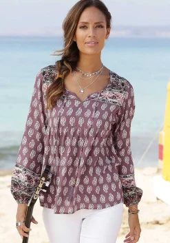 LASCANA Blouses-Boho Long Sleeve Top