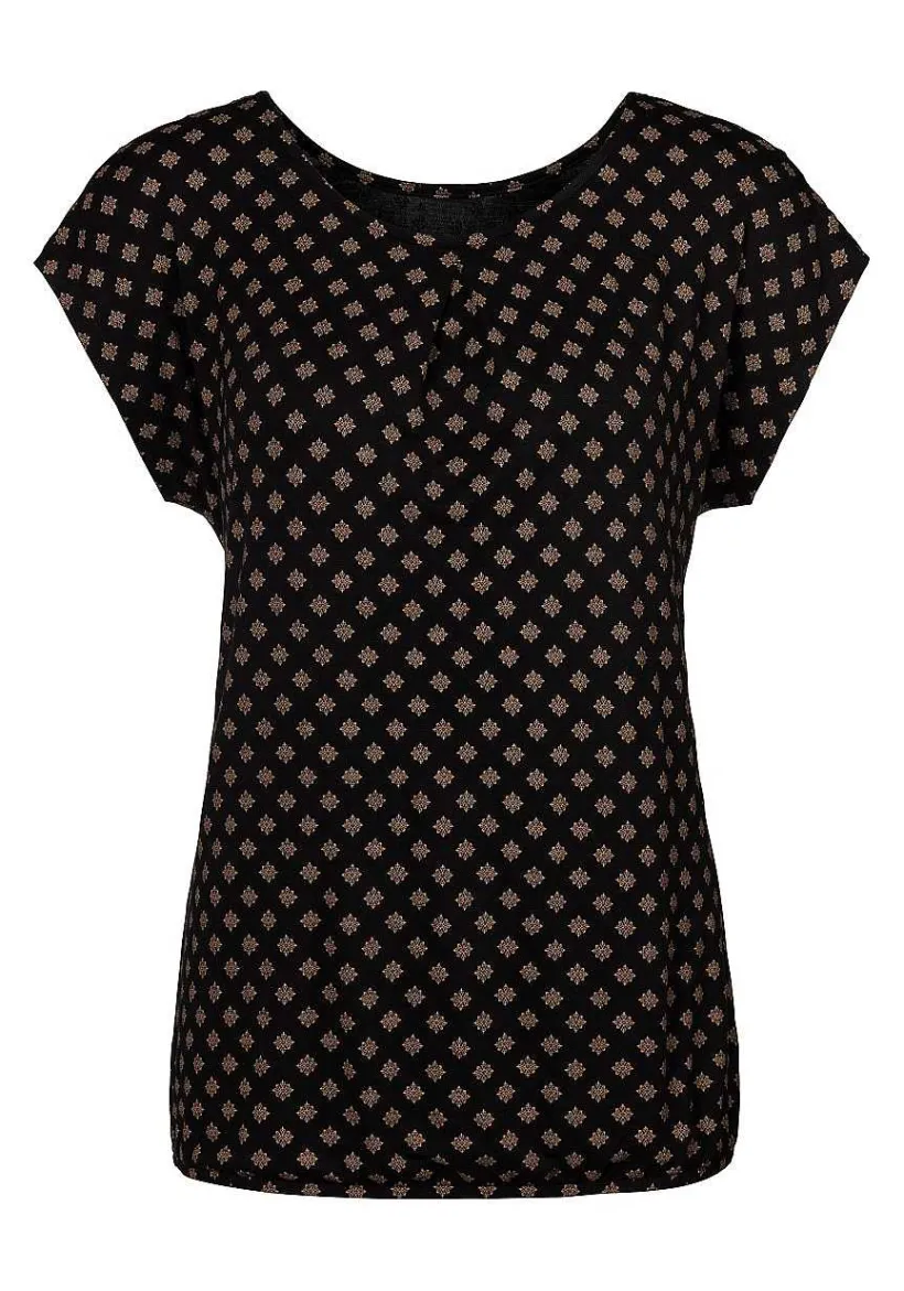 LASCANA Short Sleeve Tops-Boho Print Top